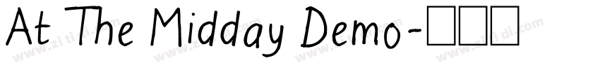 At The Midday Demo字体转换